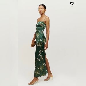 Reformation Frankie Silk Dress Buena